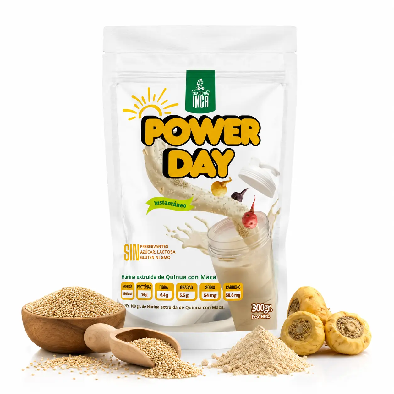 Power Day quinua con maca instantánea Tradición Inca
